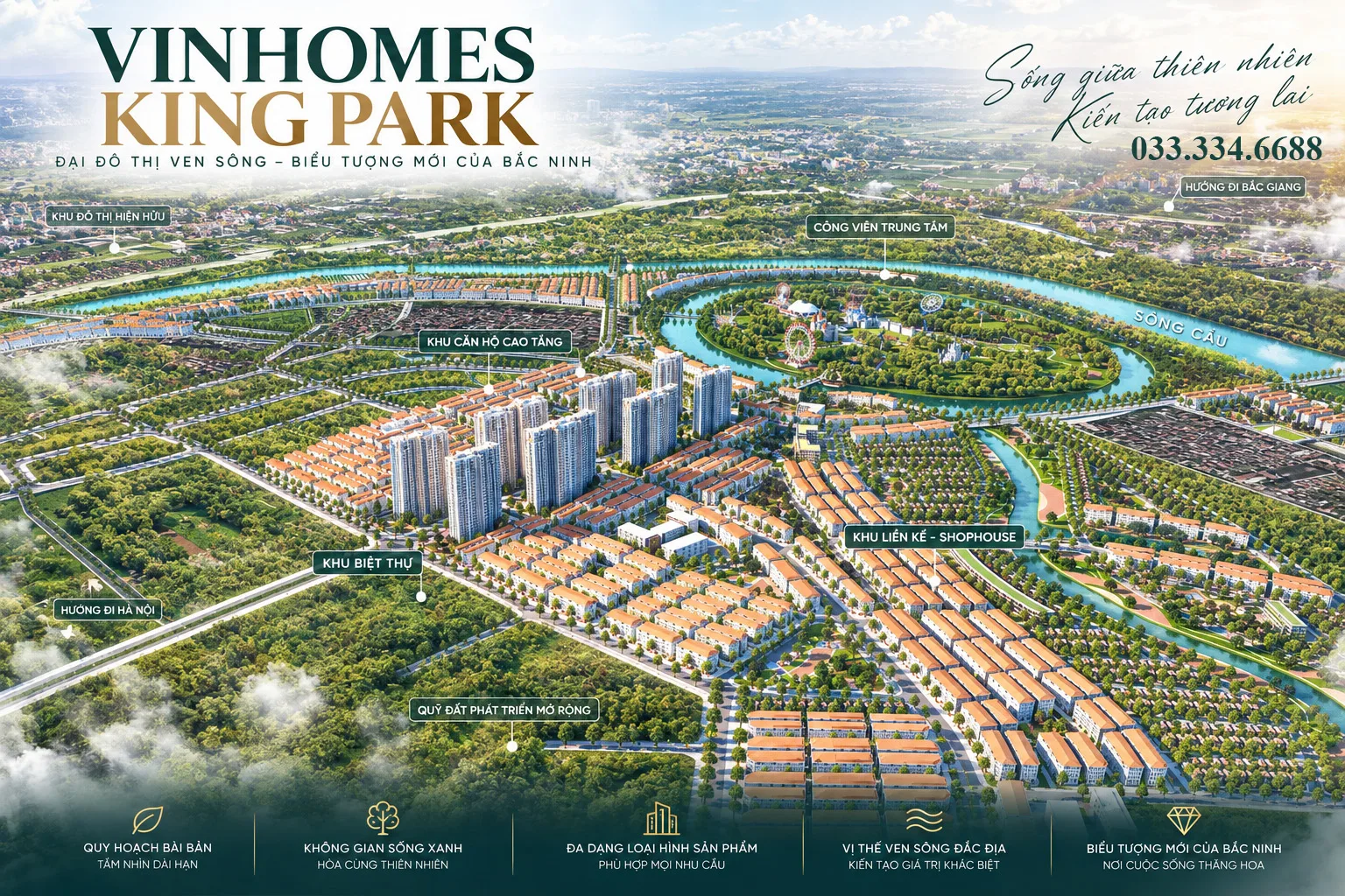 Vinhomes King Park và bức tranh đại đô thị mới đang hình thành tại Bắc Ninh